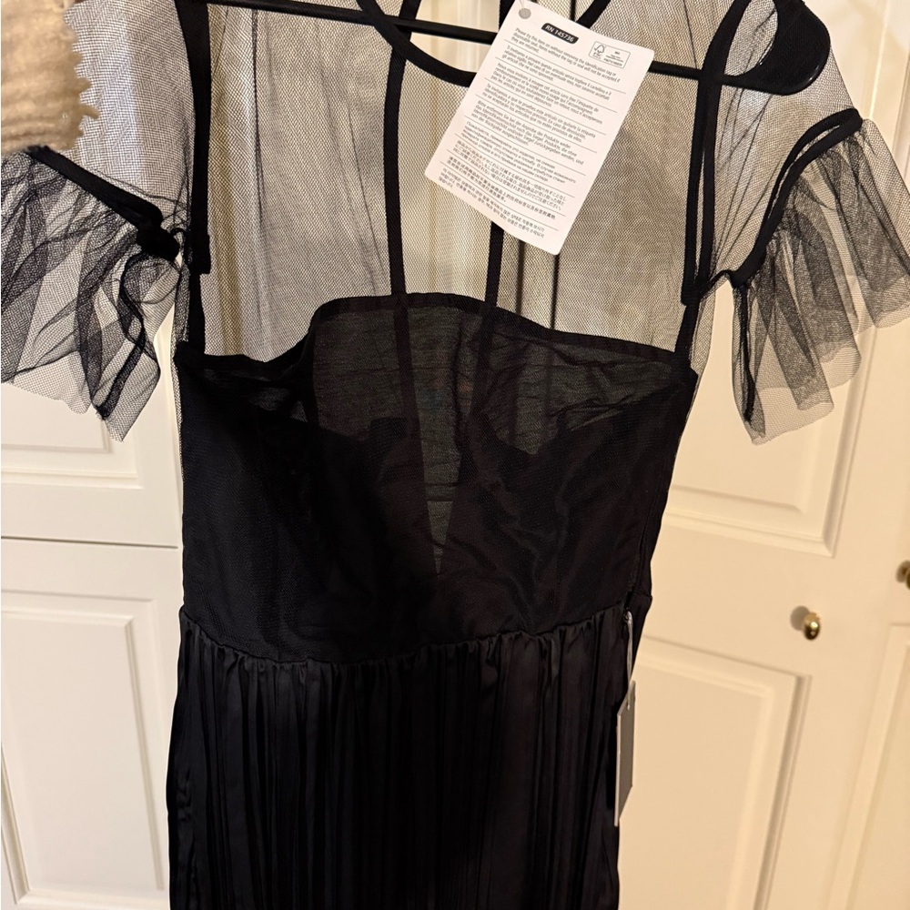 Jijil Black Mesh Dress